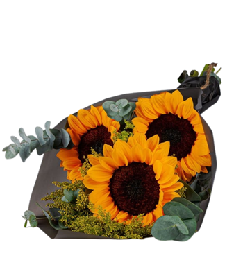 Güneşin Parıltısı - Özel Bukette 3 Ayçiçeği